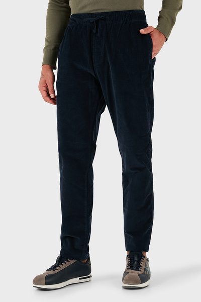 Tommy Jeans Pamuklu Slim Fit Normal Bel Düz Paça Kadife Pantolon Erkek PANTOLON DM0DM21997 C1G