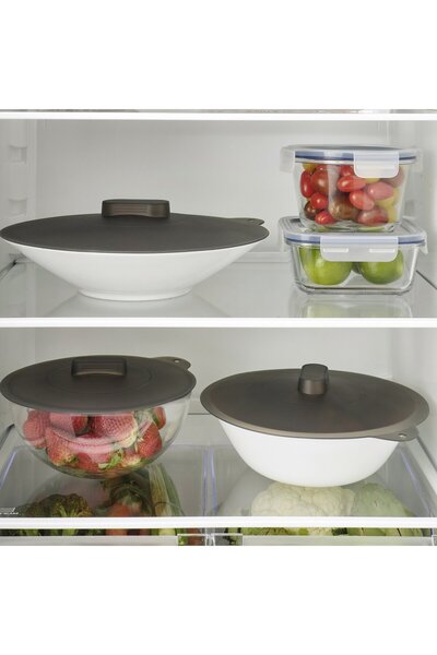 IKEA KLOCKREN Universal lid, set of 3, silicone