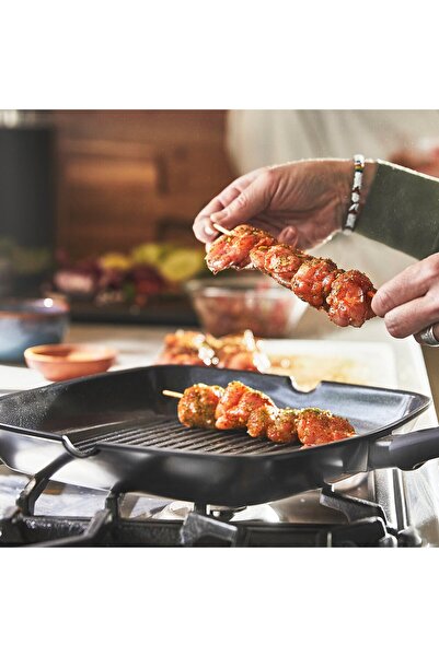 IKEA HEMLAGAD Grill pan, non-stick coating black, 28 x 28 cm