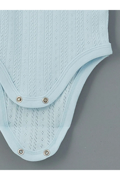 LC Waikiki Crew Neck Basic Baby Boy Snap Bodysuit 3-Piece