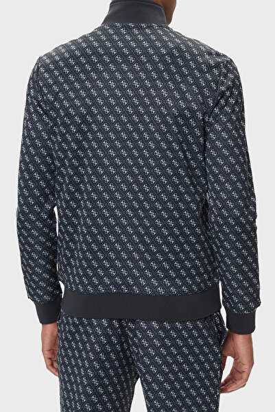 Guess Korbin Pamuklu Jakarlı Logo Baskılı Regular Fit Dik Yaka Sweat Z2BQ06K7122 Erkek SWEAT Z2BQ06