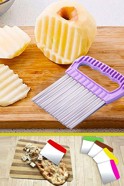 Genel Markalar Hamur Kesme Aparatı Spatula Ve Şekilli Patates Dilimleyici Ren...