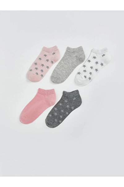 LC Waikiki Patterned Girl's Booties Socks Pack of 5