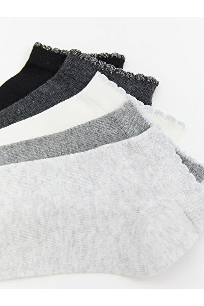 LC Waikiki Women's Plain Booties Socks 5-Pack