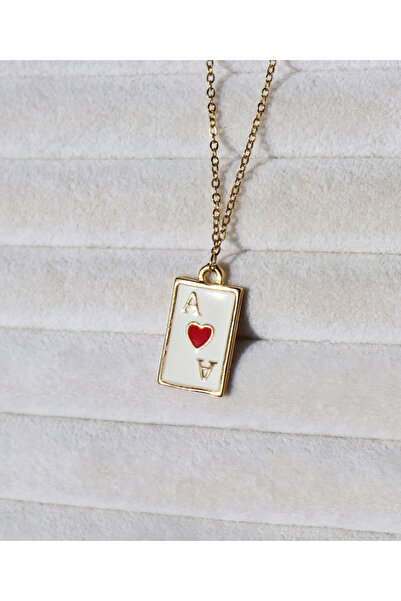 Yenress Collection Ace Playing Card Necklace
