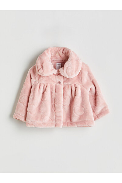 LC Waikiki Bebe Yaka Kız Bebek Pelüş Mont