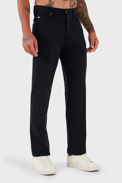 Emporio Armani Streç Straight Fit Normal Bel Düz Paça Pantolon Erkek PANTOLON EM000763 AF18079 UB118