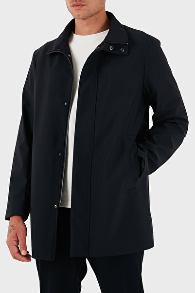 Emporio Armani Pamuk Karışımlı Dik Yaka Regular Fit Trençkot Erkek TRENÇKOT 8N1L81 1NZAZ 0920