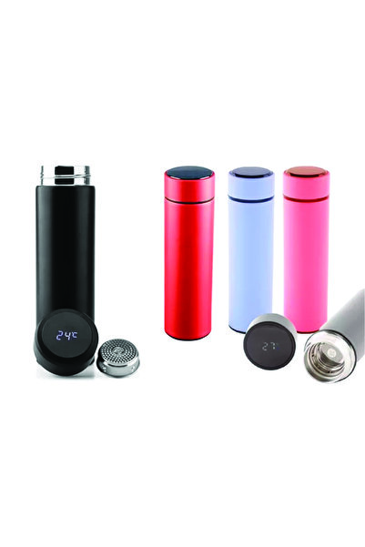 DKDZ SHOP Thermos with Indicator 500ml - (10 Hours Hot and Cold) with Keep Warm Feature