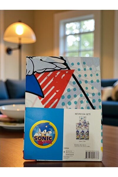 Sonic New Product the Hedgehog Licensed Duvet Cover Set - Blue Hedgehog Power in the Bedroom