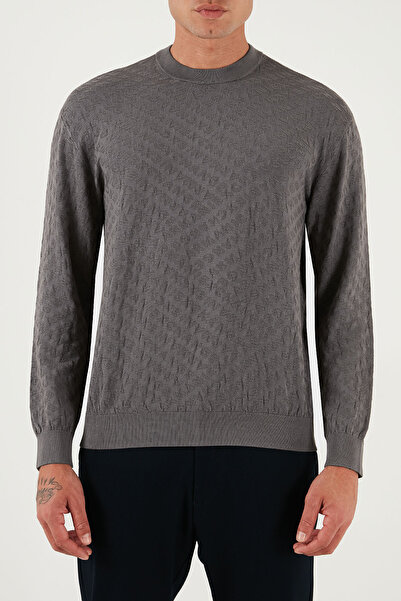 Armani Exchange Jakarlı Logo Baskılı Regular Fit Bisiklet Yaka Kazak Erkek KAZAK XM001316 AF10454 U8