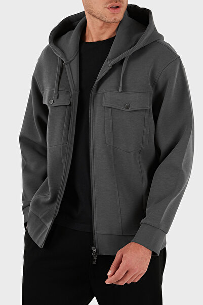 Armani Exchange Stretch Cotton Relaxed Fit Hooded Sweat Men's Sweat Xm000967 Af16222 U8107