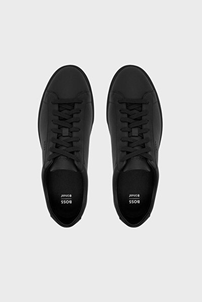 BOSS Logolu Deri Sneaker Ayakkabı Erkek AYAKKABI 50552853 005