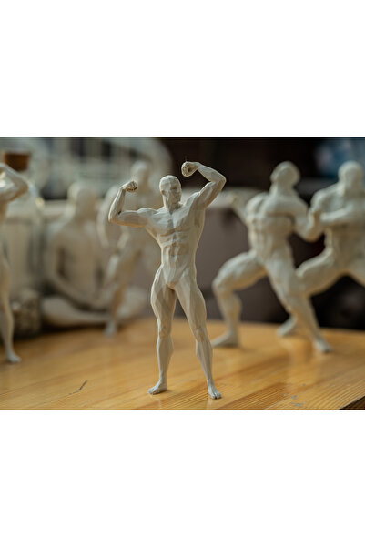 Pixelart3D Kaslı Adam Biblosu 2 Dekor Dekorasyon