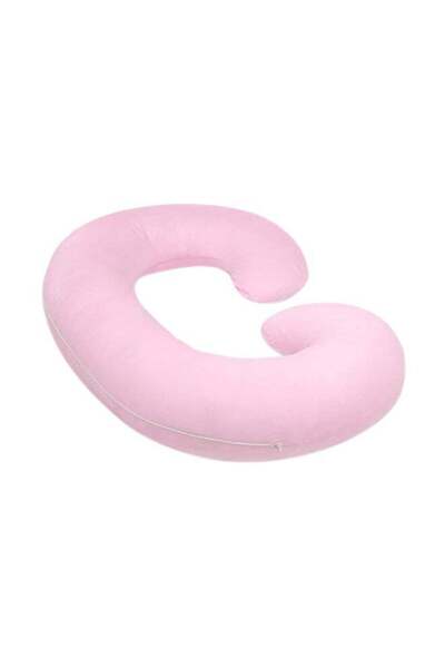 Generic C Shape Pregnancy Pillow - Light Pink
