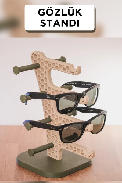 Genç 3D حامل نظارات حديث لسطح المكتب |   منظم أنيق وفعال