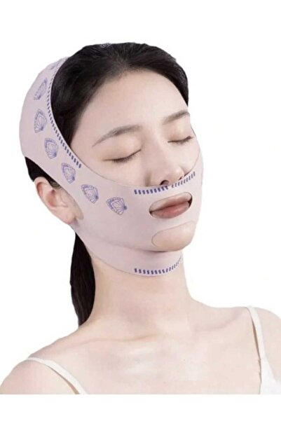 Fstyle ضمادة ضغط للرقبة والذقن بعد الجراحة، لتنحيف الوجه، شد الذقن، تغطية الر...