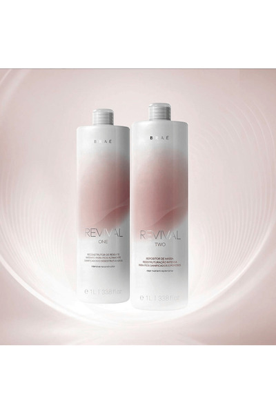 BRAE مجموعة علاج ريفايفل من براي لإصلاح الشعر التالف – 1 لتر