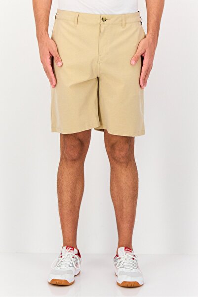 Quiksilver Men Sportswear Fit Textured Shorts, Tan