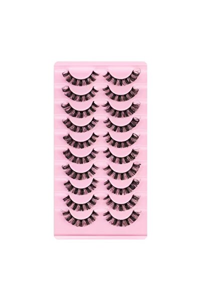 Choice3 DH06-02 10 أزواج من رموش المنك ثلاثية الأبعاد، رموش روسية، رموش صناعية مثيرة، مكياج، بيع بالجملة