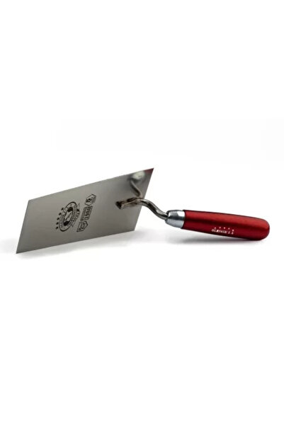 olejnik Trowel Stainless Steel, Olejnik, Narrow Trapezoid, 180 mm, Classic Welding, Wooden Handle, Red