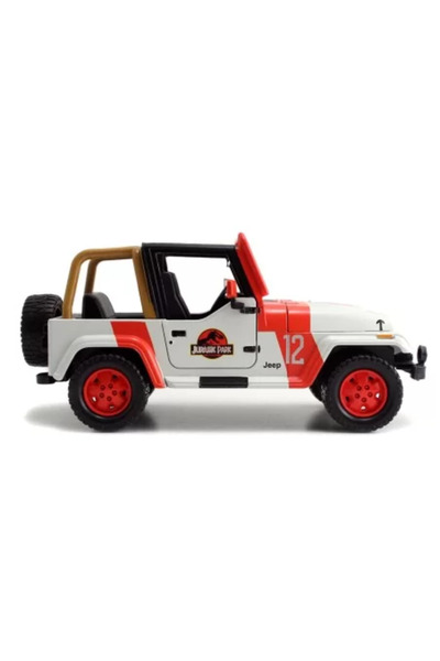JollyMag Kovový Jeep Wrangler z roku 1992 z Jurského světa v měřítku 1:24.