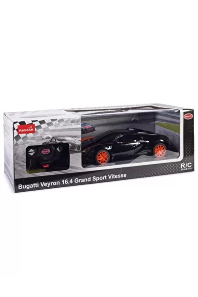 Rastar Remote Control Car Bugatti Grand Sport Vitesse Black 1:18 Scale