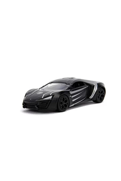 JollyMag Metallic Toy Car Black Panther Lykan Hypersport Scale 1:32