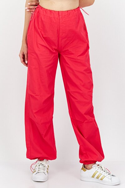 Don't Call Me Jennyfer Women Regular Fit Plain Jogger Pants, Red