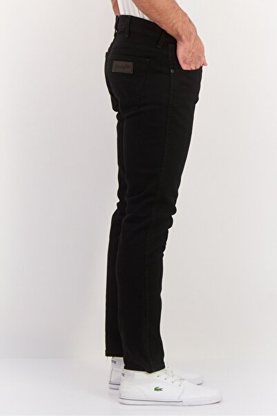 WRANGLER Men Slim Fit Solid Stretchable Jeans, Black