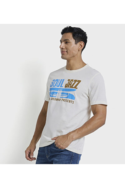 Ben Sherman Men's White Crew Neck Tee