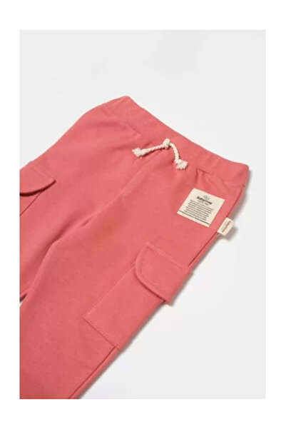 BabyCosy Pants with side pockets, Two thread, 100% cotton - Rose,