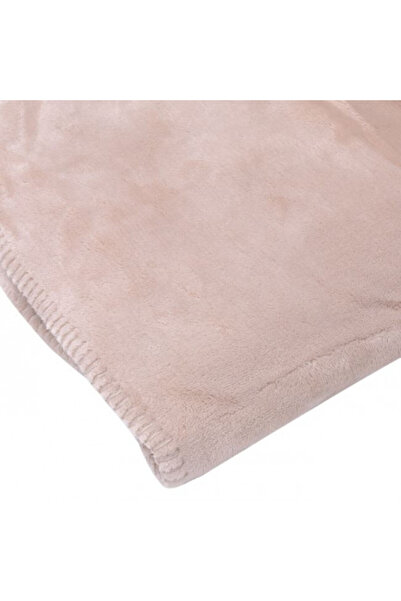 OEM Patura catifelata moale cu blana, dimensiune 220 x 200 cm, Bej