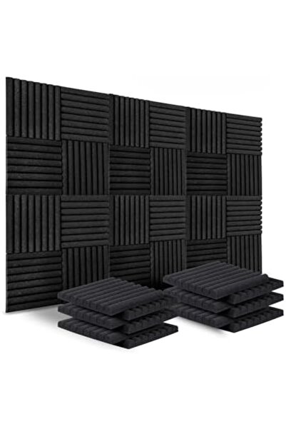 Echonik Pack of 12 Acoustic Panels - High Density Acoustic Foam - Self Adhesive Acoustic Panel - Sou