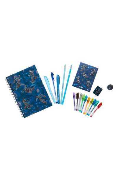 SMIGGLE Epic Adventures A5 Çizgili Defterli Kırtasiye Hediye Seti Lacivert 48...