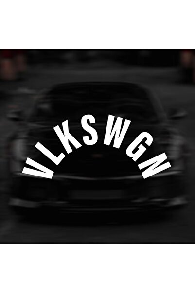 Choice1 ملصقات سيارة VLKSWGN بيضاء على شكل حرف V مقاس 15 × 6 سم (S) DIY لمساح...
