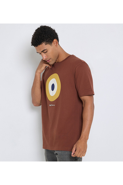 Ben Sherman Men's Brown Crew Neck Tee