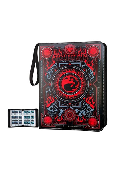 Choice1 Red 9 Pket Card Binder with Sleeves 900 Double Sided Pket Premium Col...