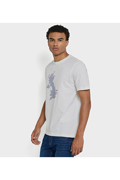 Ben Sherman Men's White Crew Neck Tee