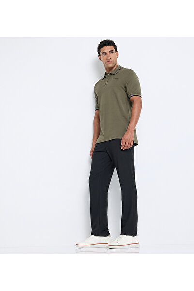 Ben Sherman Men's Black Semi Formal Pants