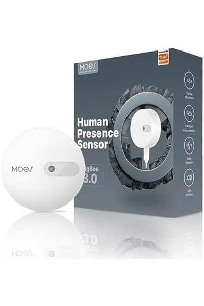 MOES مستشعر الوجود البشري ZigBee، مزود برادار الموجات المليمترية الصناعية بتردد 24 جيجاهرتز وشبكة Wi-Fi
