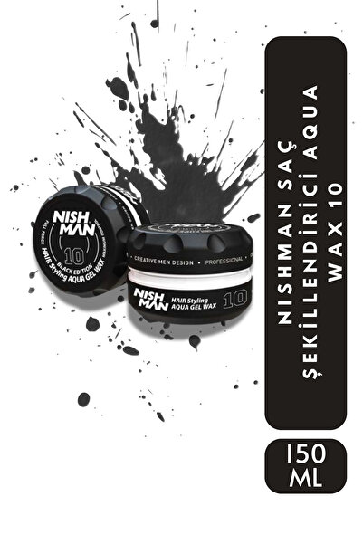 NISHMAN 10 Saç Şekillendirici Ultra Sert Parlak Wax 150 Ml