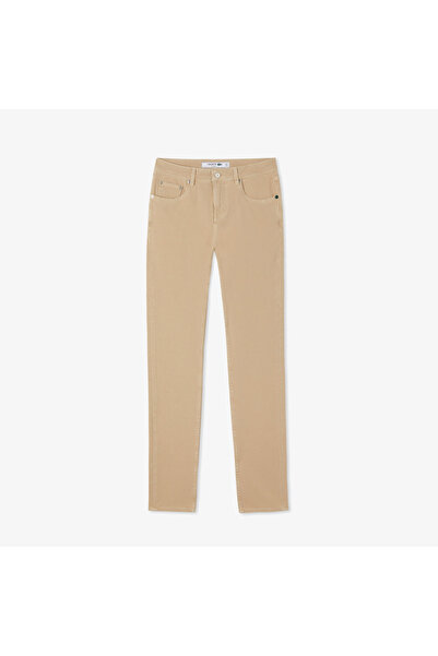 Lacoste Erkek Slim Fit Bej Jean Pantolon