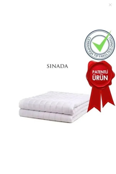 Sinada بطانية مرجحة لشخص واحد 4 كجم أبيض 155x215 مليئة بالصوف 100% لجميع الفصول