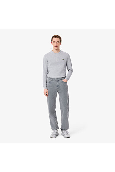 Lacoste Erkek Straight Fit Denim Gri Pantolon