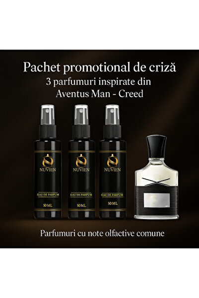 Nuvien Σετ 3 αρωμάτων 50ml – Εμπνευσμένο από το Aventus Man C.