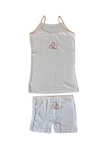 KOTA Salmon Strappy Girl's Boxer Double Set