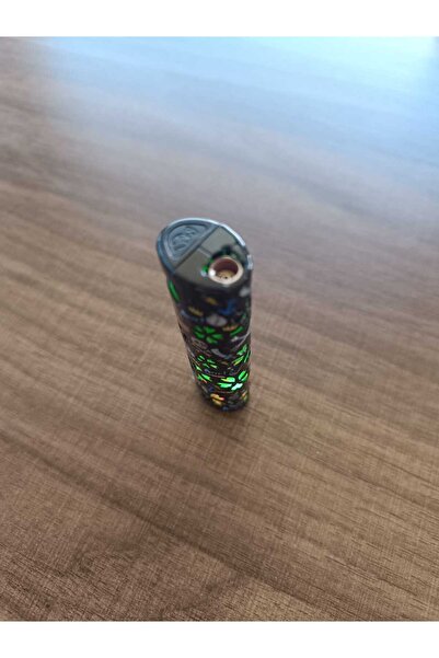 Markasız ucuz Çiçekli Işıklı Kadınlara Özel Metal Jet Turbo Hediyelik Çakmak