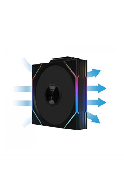 Genel Markalar UNI FAN TL WIRELESS 3x120mm Siyah Kasa Fanı