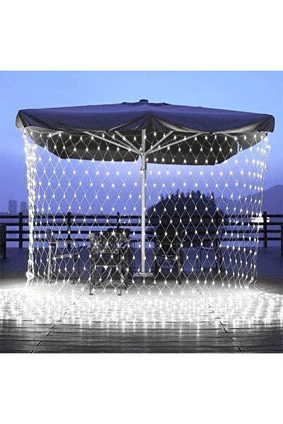 YOTO Christmas Net Lights 1.2x1.2 m, 80 LEDs, 1.5 m Cord, 8 Modes, Interconnectable, Cool White